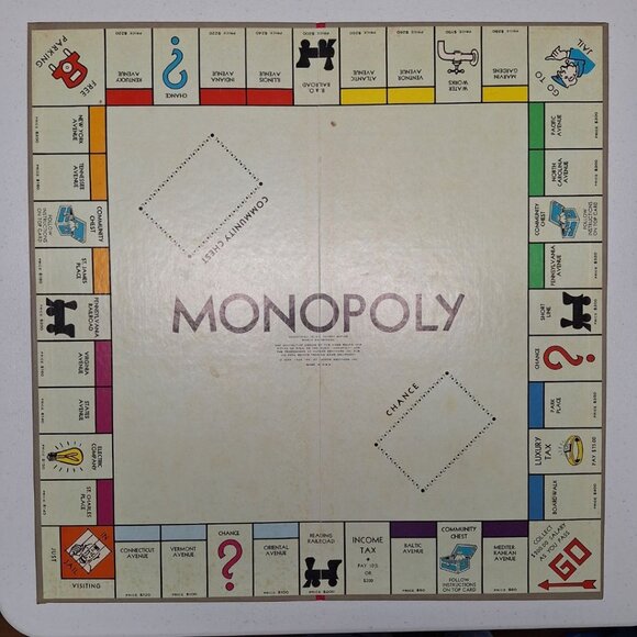 Vintage Monopoly Game‎ Board By Parker Brothers - Picture 1 of 6